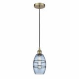 Vaz 1 Light Mini Cord Hung Pendant 7.63 Inch Tall by Innovations - 616-1P-G557-6