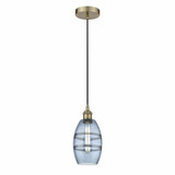 Vaz 1 Light Mini Cord Hung Pendant 7.63 Inch Tall by Innovations - 616-1P-G557-6