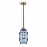 Vaz 1 Light Small Cord Hung Pendant 9.88 Inch Tall by Innovations - 616-1P-G557-8