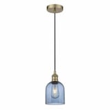 Bella 1 Light Industrial Mini CordHung Pendant 9.5 Inch Tall by Innovations - 616-1P-G558-6