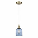 Bella 1 Light Industrial Mini CordHung Pendant 9.5 Inch Tall by Innovations - 616-1P-G558-6