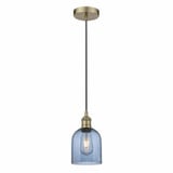 Bella 1 Light Industrial Mini CordHung Pendant 9.5 Inch Tall by Innovations - 616-1P-G558-6
