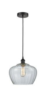 Fenton 1 Light Industrial Small Pendant 11.5 Inch Tall by Innovations - 616-1P-G9L-L