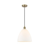 Edison Dome 1 Light Medium Cord Hung Pendant 13.75 Inch Tall by Innovations - 616-1P-GBD-12