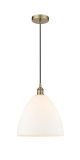 Edison Dome 1 Light Medium Cord Hung Pendant 13.75 Inch Tall by Innovations - 616-1P-GBD-12