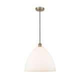 Edison Dome 1 Light Medium Cord Hung Pendant 17.75 Inch Tall by Innovations - 616-1P-GBD-16