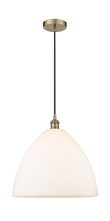 Edison Dome 1 Light Medium Cord Hung Pendant 17.75 Inch Tall by Innovations - 616-1P-GBD-16