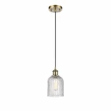 Bridal Veil 1 Light Mini Pendant 9 Inch Tall by Innovations - 516-1P-G559-5
