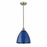 Plymouth Dome 1 Light Medium Cord Hung Pendant 12 Inch Wide by Innovations - 616-1P-PLYM-12