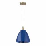 Plymouth Dome 1 Light Medium Cord Hung Pendant 12 Inch Wide by Innovations - 616-1P-PLYM-12