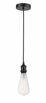 Edison 7W 1 LED Light Mini Pendant by Innovations - 616-1P-BB95LED