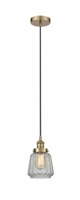 Chatham 1 Light Art Deco Small Pendant 11.75 Inch Tall by Innovations - 616-1PH-G14