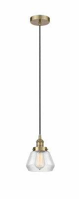 Fulton 1 Light Small Pendant 9 Inch Tall by Innovations - 616-1PH-G17
