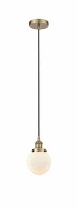 Beacon 1 Light Mini Pendant 6 Inch Wide by Innovations - 616-1PH-G20-6