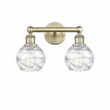 Athens Deco Swirl 2 Light Industrial Vanity Light by Innovations - 616-2W-ADS