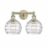 Athens Deco Swirl 2 Light Vanity Light 17 Inch Wide by Innovations - 616-2W-G1213-8