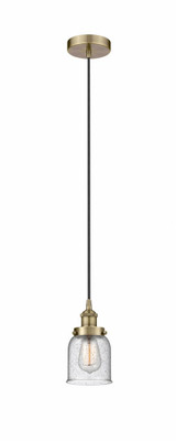 Bell 1 Light Mini Cord Hung Pendant 9.5 Inch Tall by Innovations - 616-1PH-G5