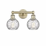 Athens Water Glass 2 Light Modern Vanity Light by Innovations - 616-2W-AWG