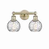 Athens Water Glass 2 Light Modern Vanity Light by Innovations - 616-2W-AWG