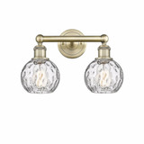 Athens Water Glass 2 Light Modern Vanity Light by Innovations - 616-2W-AWG