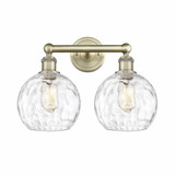 Athens Water Glass 2 Light Vanity Light 17 Inch Wide by Innovations - 616-2W-G1215-8