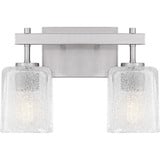 Brenthouse 2 Light Bath Vanity 9.25 Inch Tall and 13.5 Inch Wide by Quoizel - BTH8613