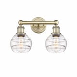 Rochester 2 Light Vanity Light 14.88 Inch Wide by Innovations - 616-2W-G556-6
