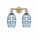 Vaz 2 Light Vanity Light 14.88 Inch Wide by Innovations - 616-2W-G557-6