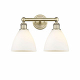 Bristol Glass 2 Light Vanity Light 16.5 Inch Wide by Innovations - 616-2W-BG