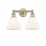 Bristol Glass 2 Light Vanity Light 16.5 Inch Wide by Innovations - 616-2W-BG