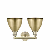 Metal Bristol 2 Light Vanity Light by Innovations - 616-2W-MB