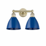 Plymouth Dome 2 Light Vanity Light 16.5 Inch Wide by Innovations - 616-2W-PD