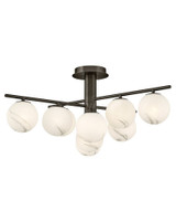 Selene 63W 9 LED Large Semi Flush Mount 30 Inch Wide by Fredrick Ramond  - FR41903