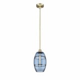 Vaz 1 Light Small Stem Hung Pendant 9.38 Inch Tall by Innovations - 616-1S-G557-8