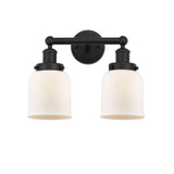 Bell 2 Light Brass Vanity Light 15.5 Inch Wide by Innovations - 616-2W-G5
