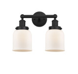 Bell 2 Light Brass Vanity Light 15.5 Inch Wide by Innovations - 616-2W-G5