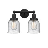 Bell 2 Light Mercury Glass Vanity Light 15.5 Inch Wide by Innovations - 616-2W-G54