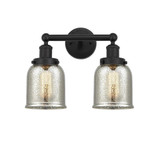Bell 2 Light Industrial Mercury Glass Vanity Light by Innovations - 616-2W-G58