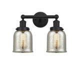 Bell 2 Light Industrial Mercury Glass Vanity Light by Innovations - 616-2W-G58