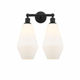 Cindyrella 2 Light Vanity Light 17 Inch Tall by Innovations - 616-2W-G65-7