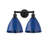 Plymouth Dome 2 Light Industrial Vanity Light by Innovations - 616-2W-PLYM-75