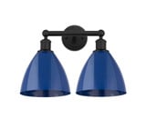Plymouth Dome 2 Light Industrial Vanity Light by Innovations - 616-2W-PLYM-75