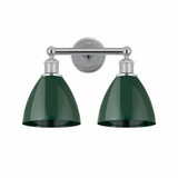 Plymoth Dome 2 Light Vanity Light by Innovations - 616-2W-MBD-75