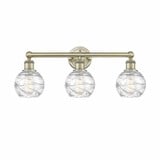 Athens Deco Swirl 3 Light Vanity Light 24 Inch Wide by Innovations - 616-3W-ADS