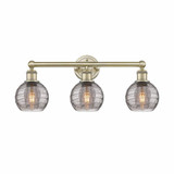 Athens Deco Swirl 3 Light Vanity Light 10.5 Inch Tall by Innovations - 616-3W-G1213-6