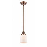 Bell 1 Light Industrial Mini Stem Hung Pendant 10 Inch Tall by Innovations - 916-1S-G5