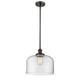 Bell 1 Light Medium Stem Hung Pendant 10 Inch Tall by Innovations - 916-1S-G7-L