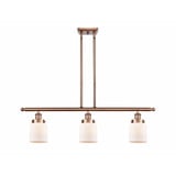 Bell 3 Light Oversized Stem Hung Island Pendant 36 Inch Wide by Innovations - 916-3I-G5