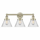 Cone 3 Light Vanity Light 24.5 Inch Wide by Innovations - 616-3W-CONE2