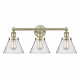 Cone 3 Light Vanity Light 24.5 Inch Wide by Innovations - 616-3W-CONE2